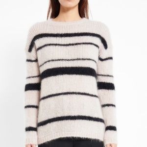 New Tuckernuck Pomandere Mohair sweater beige gorgeous stripes  alternate